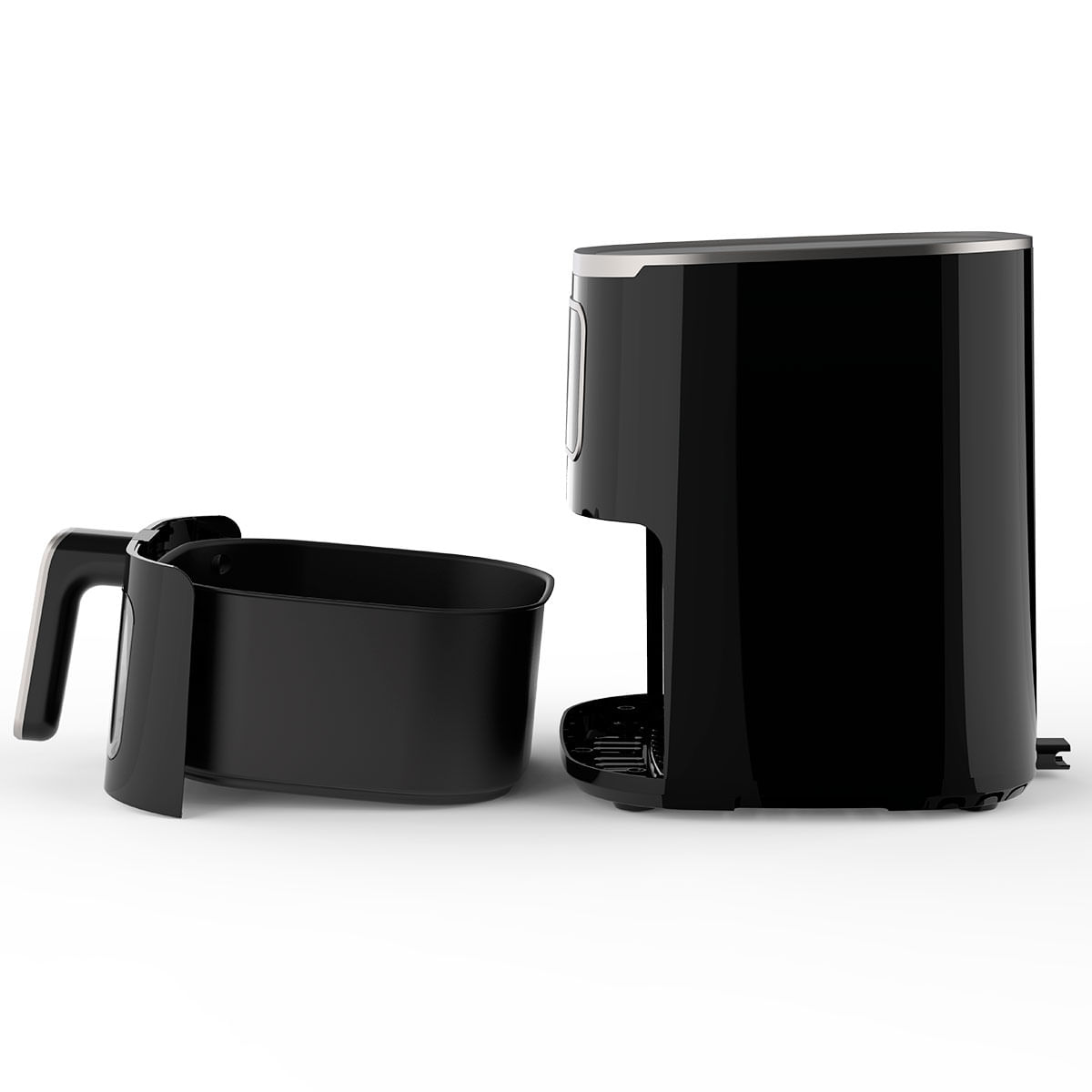 Freidora de aire Air Crispy 6005B Universal Blue 1450W 5L 6 recetas con accesorios negro detalle lateral