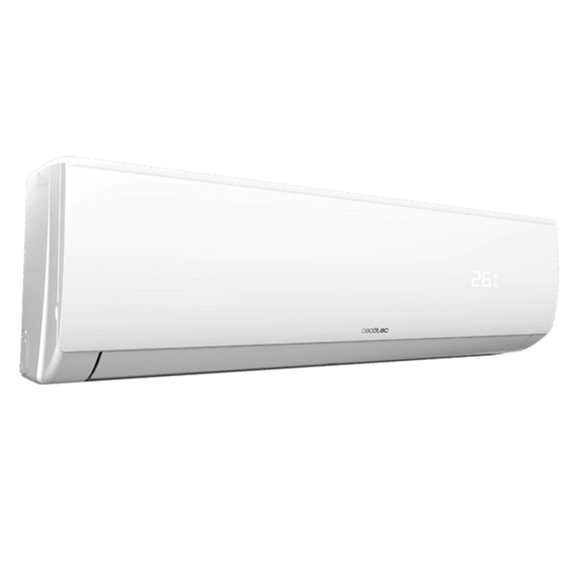 Aire acondicionado split Cecotec AirClima 12000 Smartfresh 3000 frigorías con bomba de calor blanco perfil izquierdo