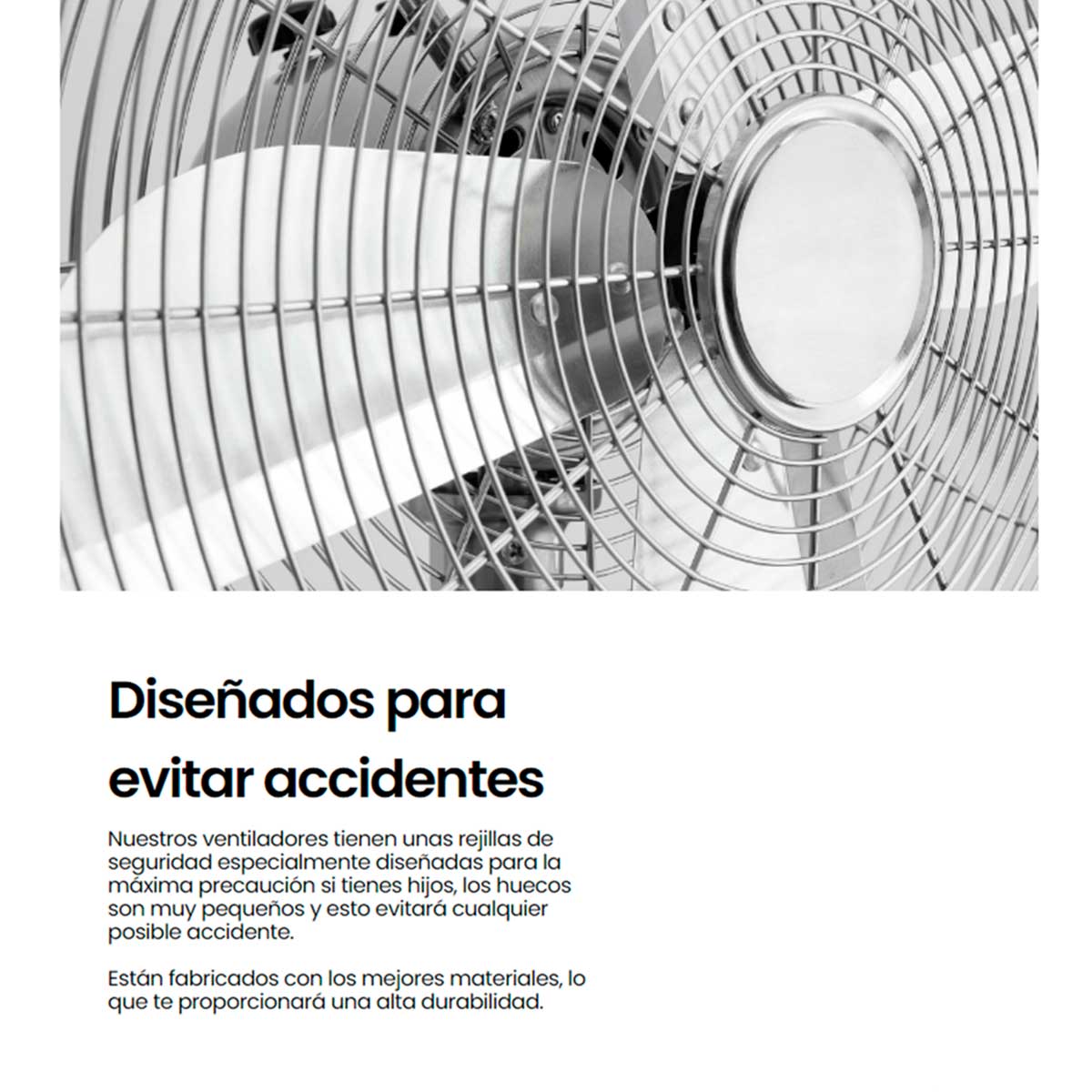 Ventilador de pie Infiniton IF-40M 50W 3 velocidades altura regulable acero inox características 2