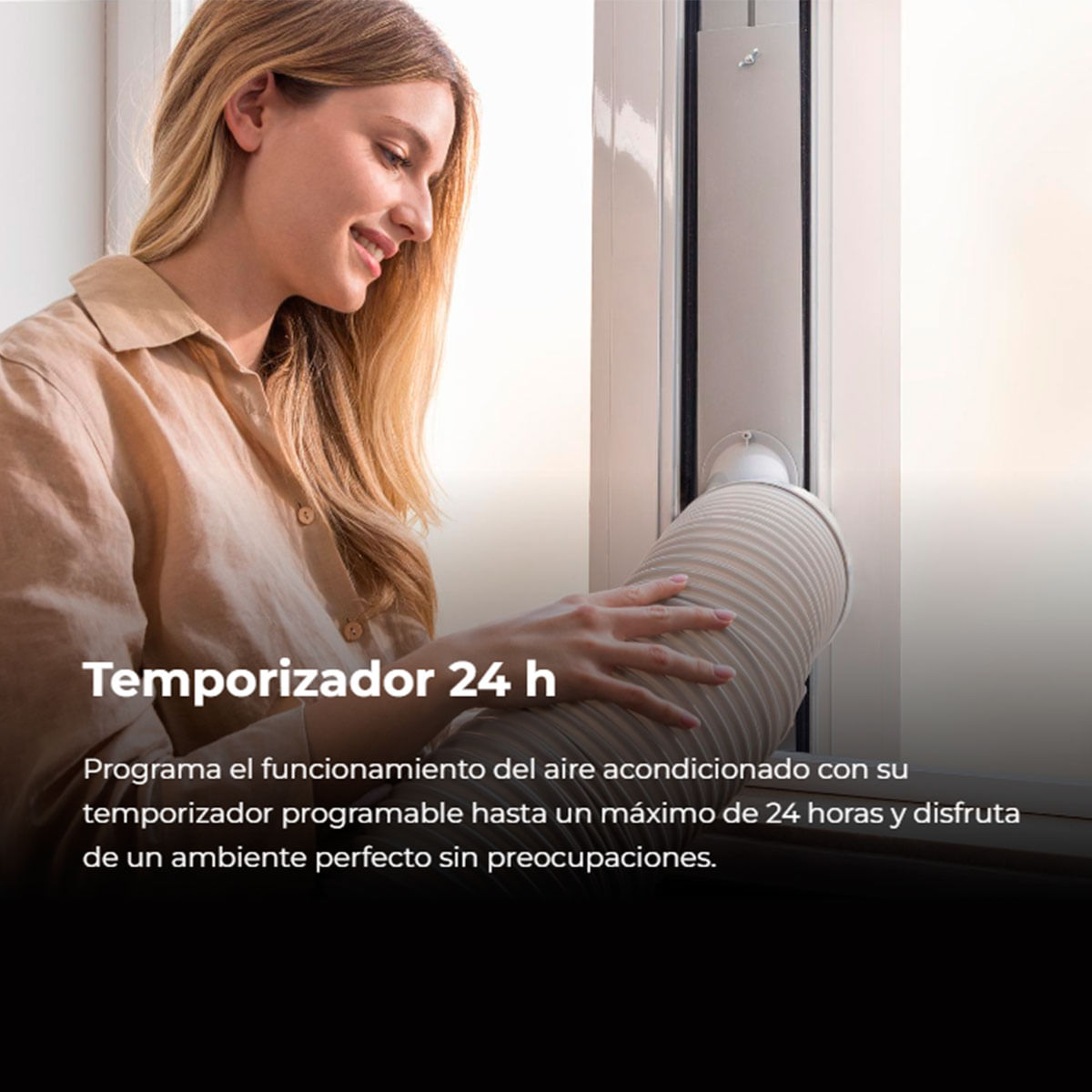 Aire acondicionado portátil Cecotec ForceClima 7100 Soundless 7000BTU 780W 4 modos 2 velocidades A blanco características 1