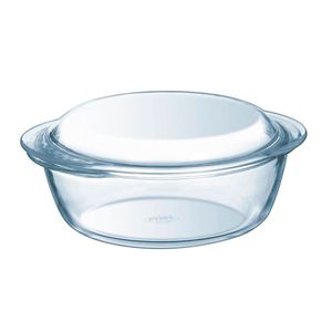 Cacerola de vidrio Essentials Pyrex forma redonda con tapa