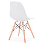 Pack de 4 sillas de comedor París estilo nórdico 82x51x46 cm 2