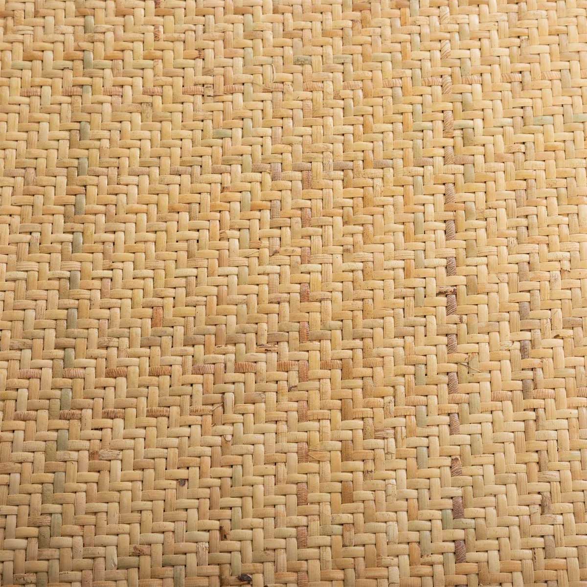 Pack de 2 sillas de comedor Provenza madera sostenible y ratán natural claro detalle ratán