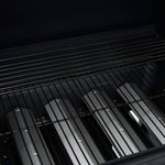 Barbacoa de gas con grill VidaXL 13900W 4+1 fogones con tapa protectora negro detalle 8