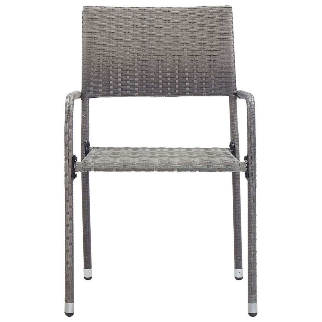 Conjunto de jardín VidaXL 2 sillas 1 mesa de madera maciza gris/natural detalle 4