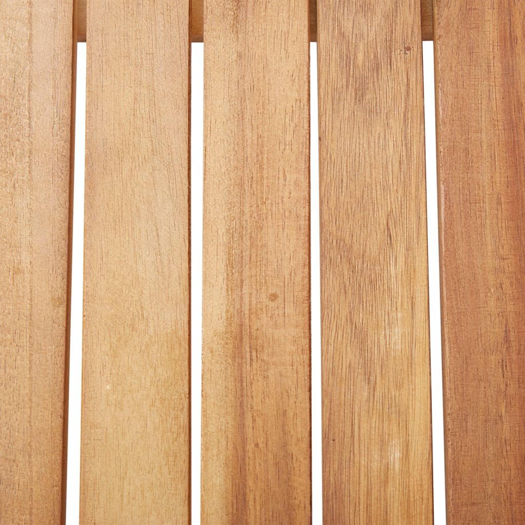 Conjunto de jardín VidaXL 2 sillas 1 mesa de madera maciza gris/natural detalle 7