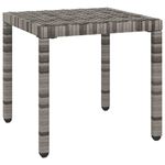 Conjunto de jardín VidaXL 2 tumbonas 1 mesita ratán gris detalle 8