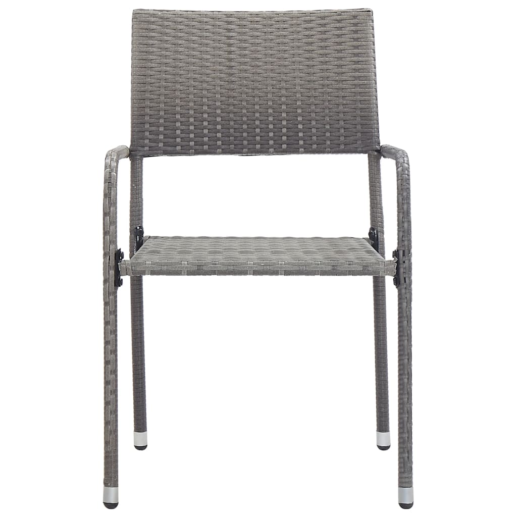 Pack-de-4-sillas-de-jardin-VidaXL-apilables-con-asiento-de-ratan-PE-gris-detalle-1