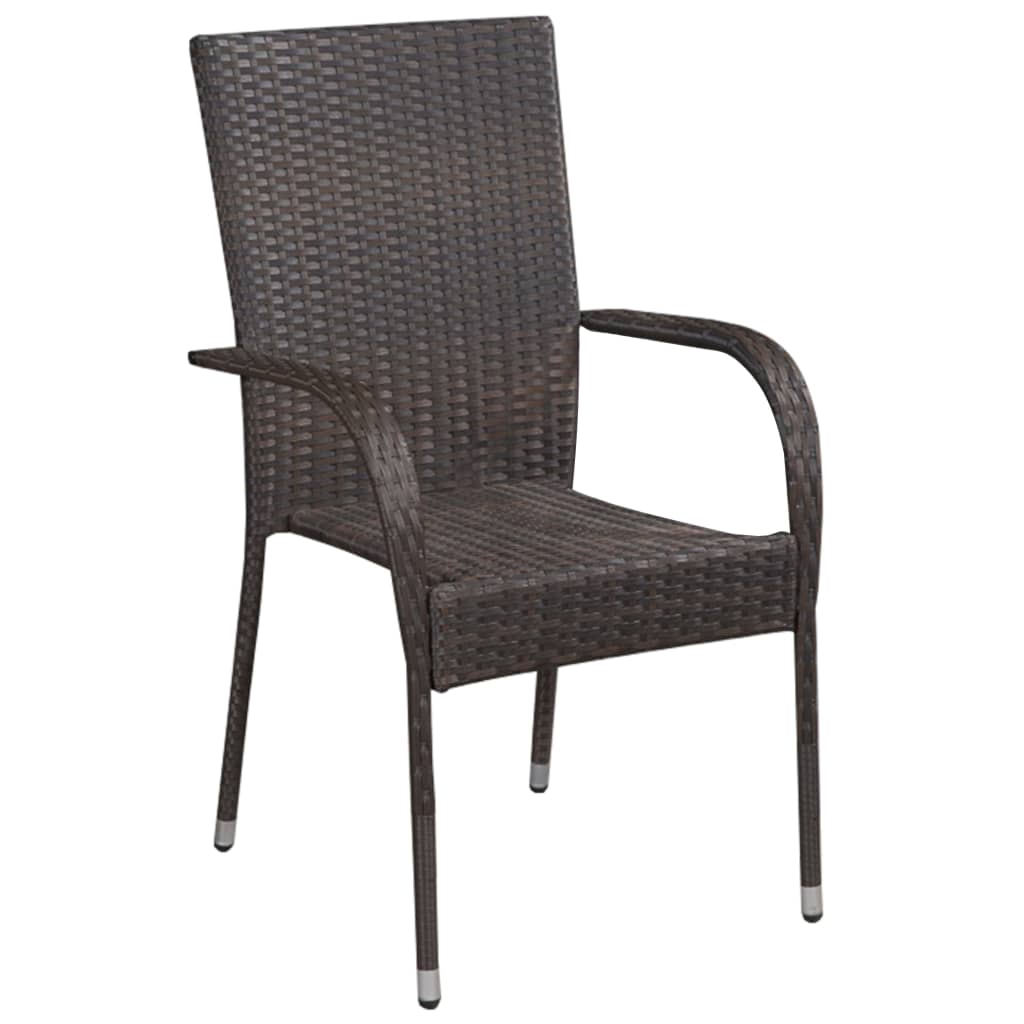 Conjunto-de-jardin-VidaXL-2-sillas-1-mesa-tapa-vidrio-marron-detalle-3