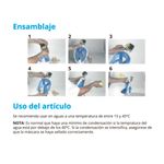 Máscara de snorkel con tubo y soporte para cámara talla L/XL negro detalle 5