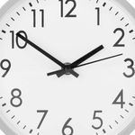 Reloj de pared forma redonda estilo minimalista gris Ø30 cm detalle 3