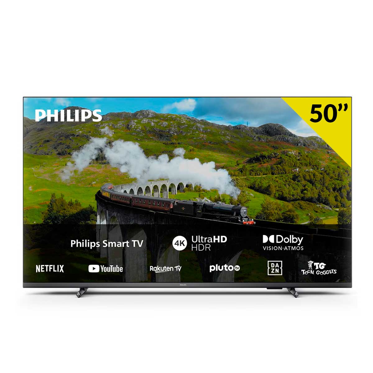 Televisor Smart TV Philips 50PUS7608 50'' 4K UHD WiFi Pixel Precise Ultra HD E negro