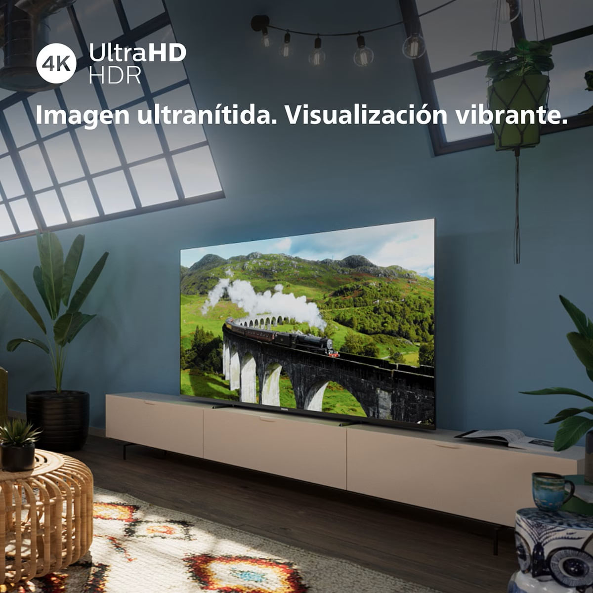 Televisor Smart TV Philips 50PUS7608 50'' 4K UHD WiFi Pixel Precise Ultra HD E negro detalle 1