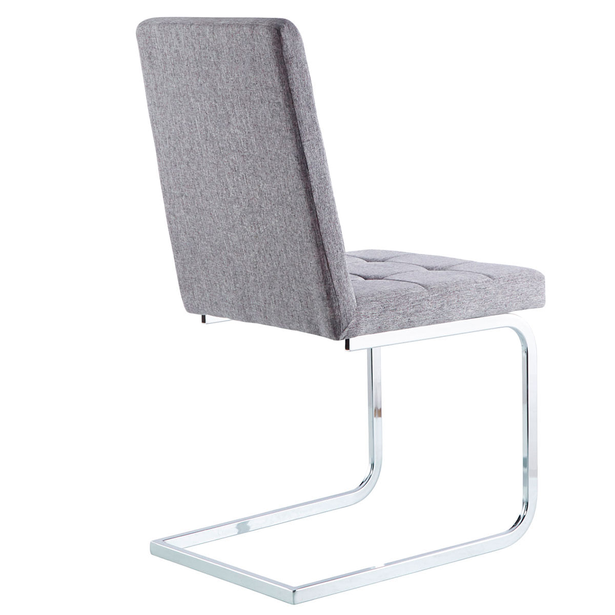 Pack de 4 sillas de comedor Vanity tejido gris 4