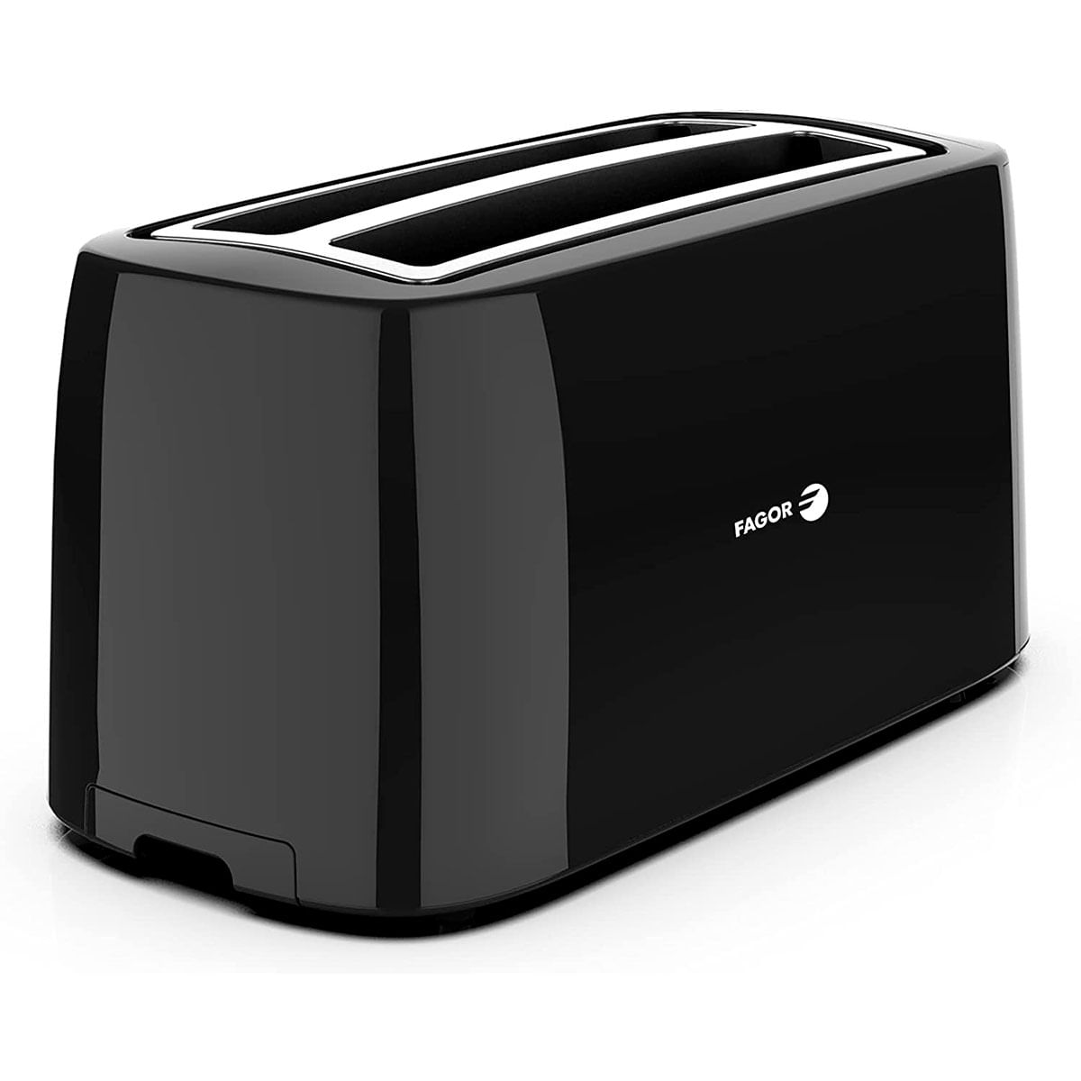Tostador LongToast Duo Fagor 1550W 2 ranuras extralargas negro detalle lateral