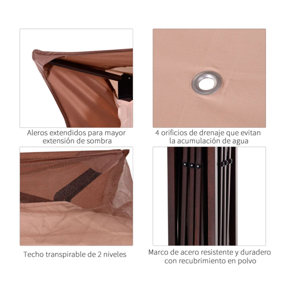 carpa-plegable-con-doble-techo-y-mosquitera-marron-claro-caracteristicas