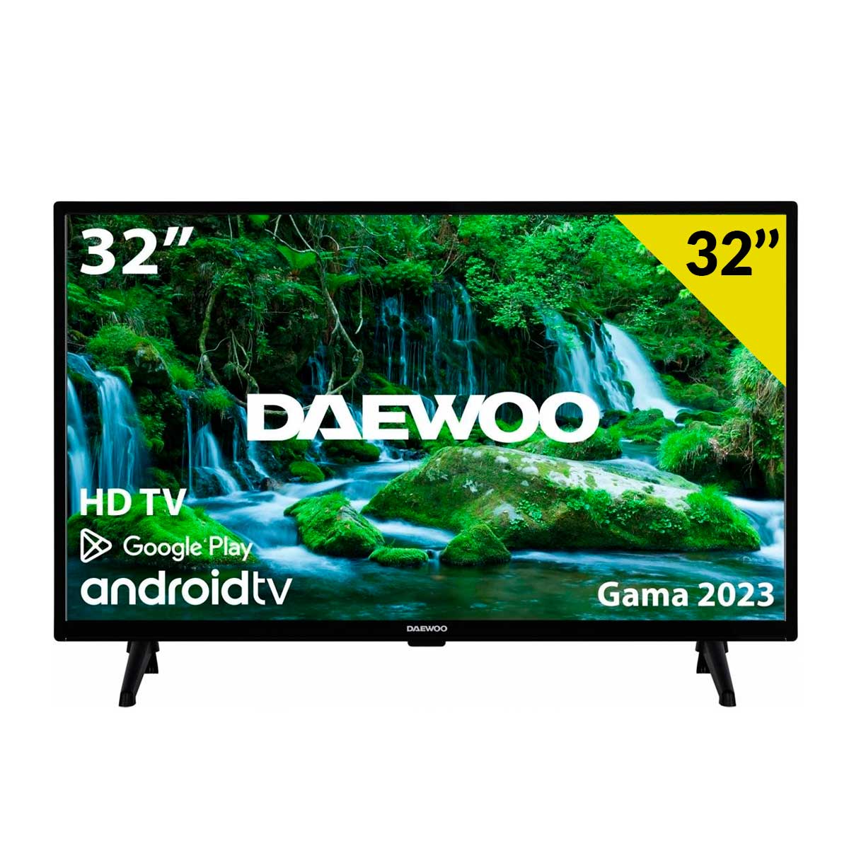 Televisor Daewoo 32DM54HA1 32'' HD LED Android 11 E negro
