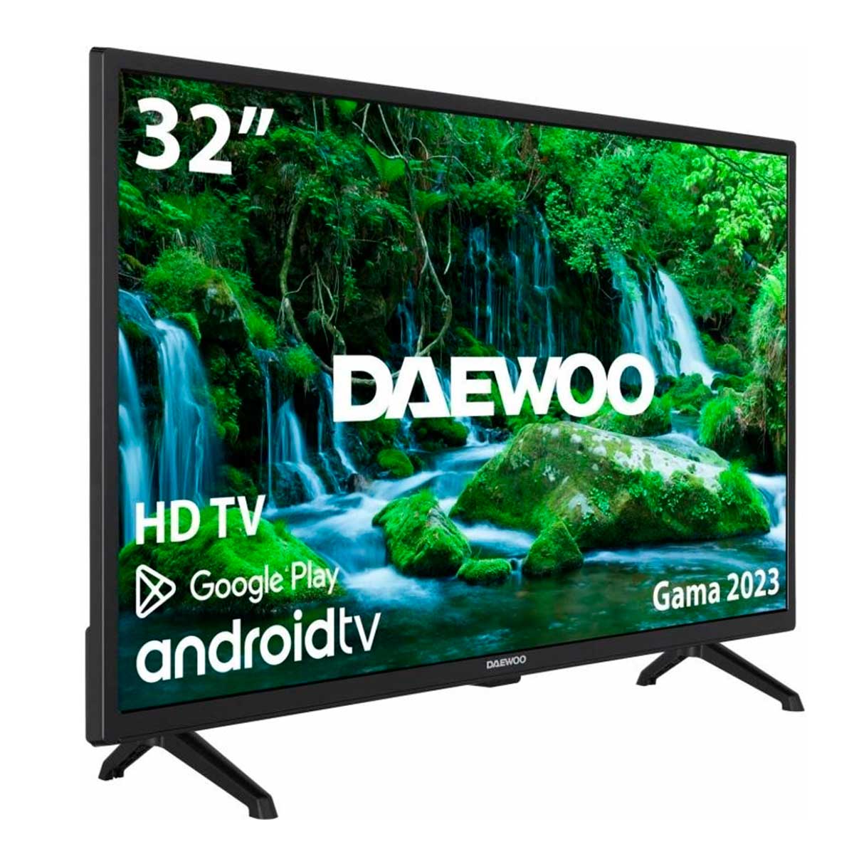 Televisor Daewoo 32DM54HA1 32'' HD LED Android 11 E negro perfil