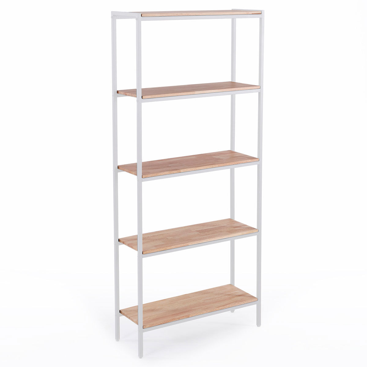 Estantería alta Jack 5 estantes roble Nordish/blanco 180x80x28 cm