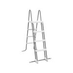 Piscina desmontable Metal Frame Intex 16805L con accesorios azul Ø457x122 cm detalle escalera