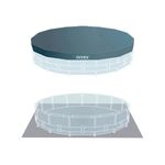 Piscina desmontable Metal Frame Intex 16805L con accesorios azul Ø457x122 cm detalle tapiz