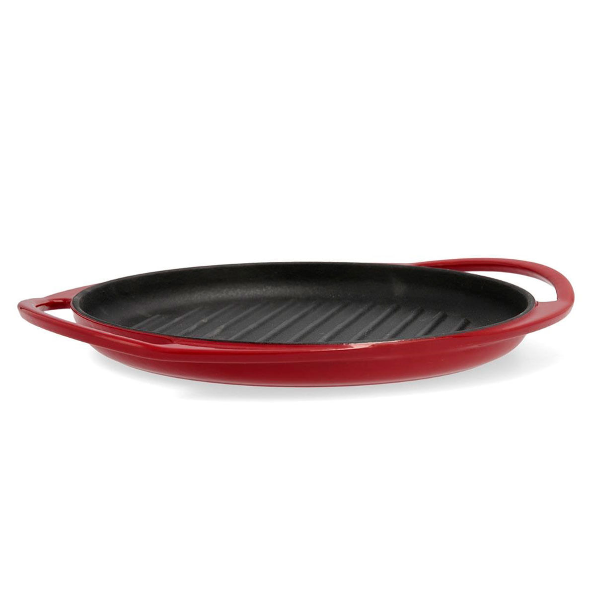 Asador grill Fierro Bidasoa hierro fundido rojo Ø25,5 cm vista frontal
