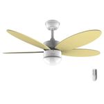 Ventilador de techo Cecotec EnergySilence Aero 4260 SunLight 40W función verano/invierno amarillo Ø106 cm