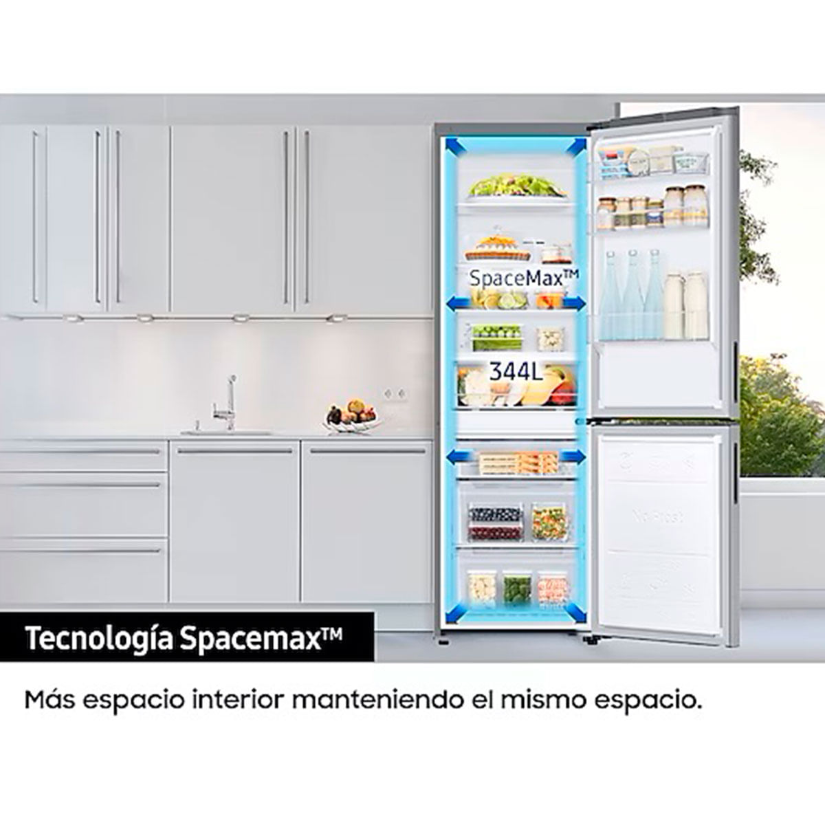 Frigorífico combi Samsung RB33B612ESA/EF No Frost 344L E inox 185,3 cm características 1