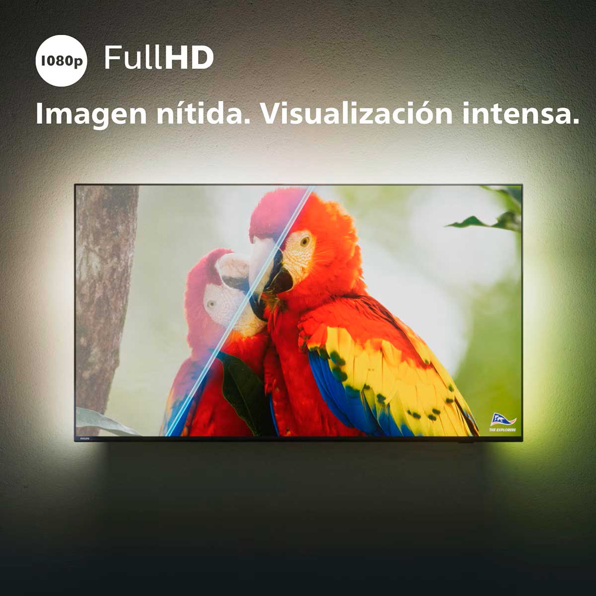 Televisor Smart TV Philips Ambilight 32PFS6908/12 32'' Full HD LED F negro detalle 1080p