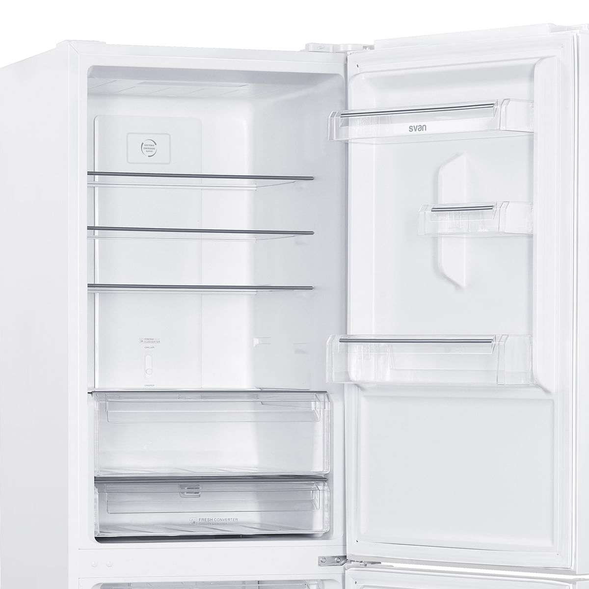 Frigorífico combi Svan SC185600ENF No Frost 323L Multi Air Flow E blanco 185,5 cm detalle
