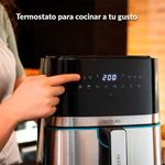 Freidora de aire Cecotec Cecofry Full Inox 5500 Pro 1700 5,5L inox detalle panel táctil