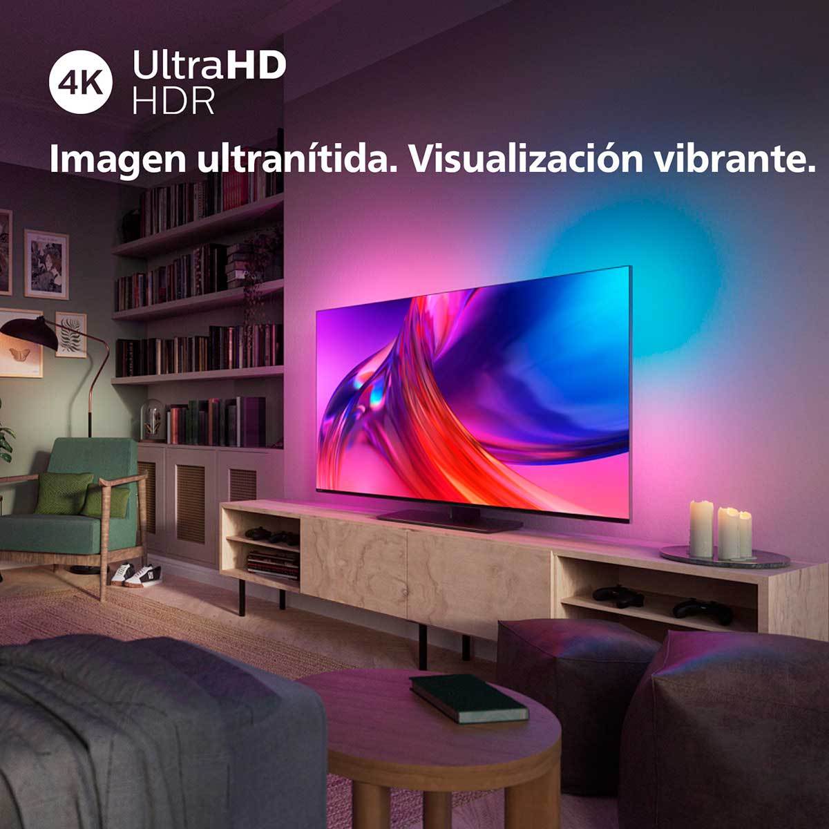 Televisor Smart TV Philips The One 55PUS8818/12 55'' 4K UHD Ambilight E negro características 3