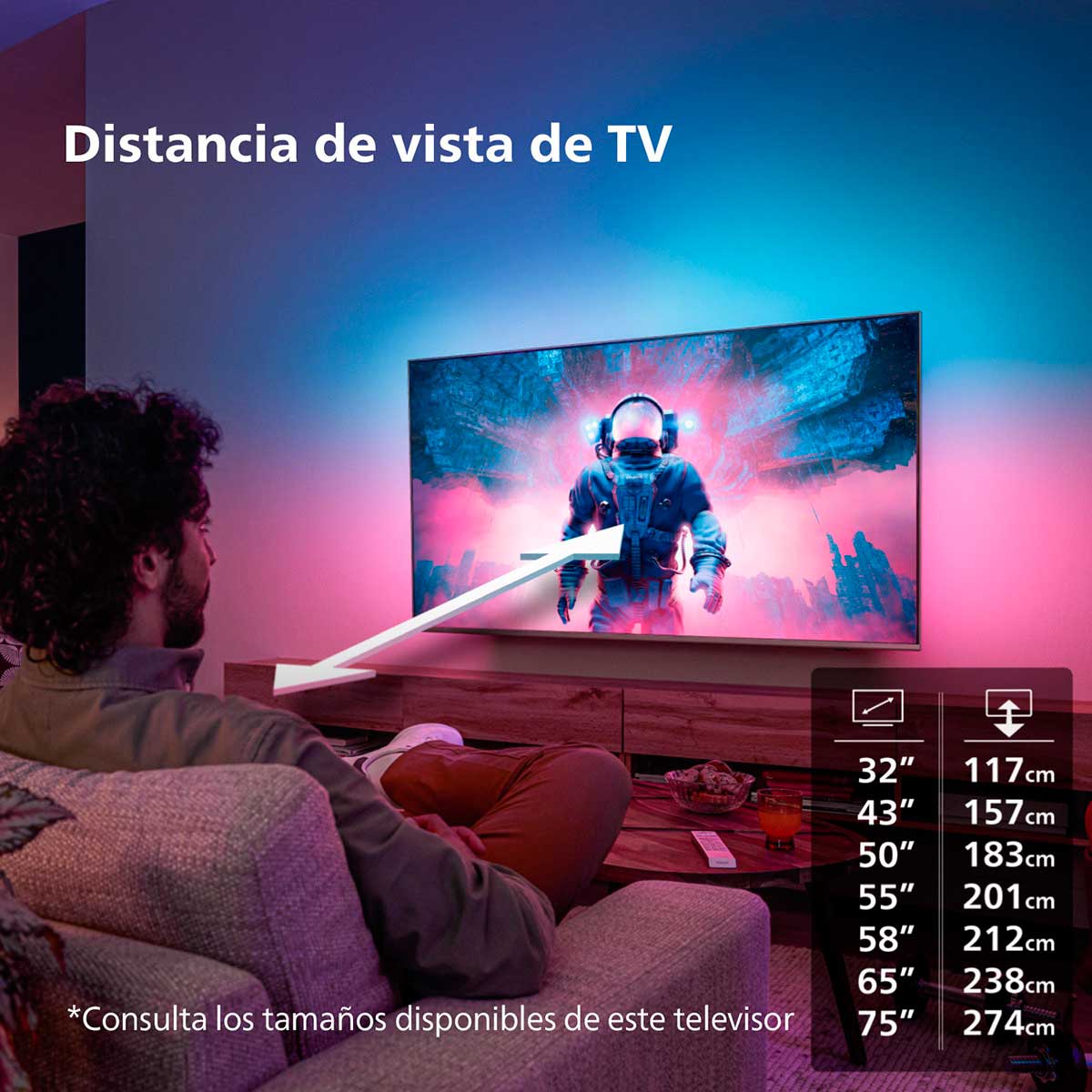 Televisor Smart TV Philips The One 55PUS8818/12 55'' 4K UHD Ambilight E negro características 7