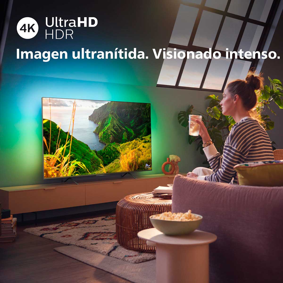Televisor Smart TV Philips 50PUS8118/12 50'' 4K UHD Ambilight F negro características 2