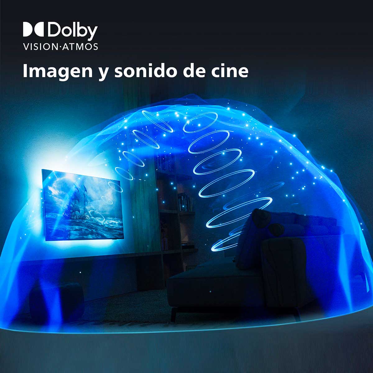 Televisor Smart TV Philips 50PUS8118/12 50'' 4K UHD Ambilight F negro características 3