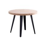 Mesa-de-comedor-Berg-extensible-forma-redonda-roble-Nordish-negro-fondo-blanco