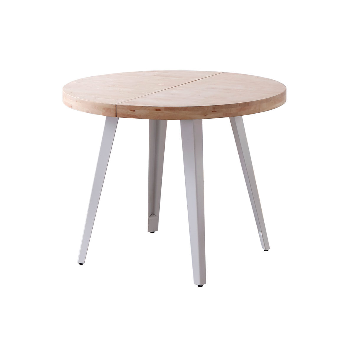 Mesa-de-comedor-Berg-extensible-forma-redonda-roble-Nordish-blanco-fondo-blanco