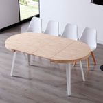 Mesa-de-comedor-Berg-extensible-forma-redonda-roble-Nordish-blanco-ambientada-extendida
