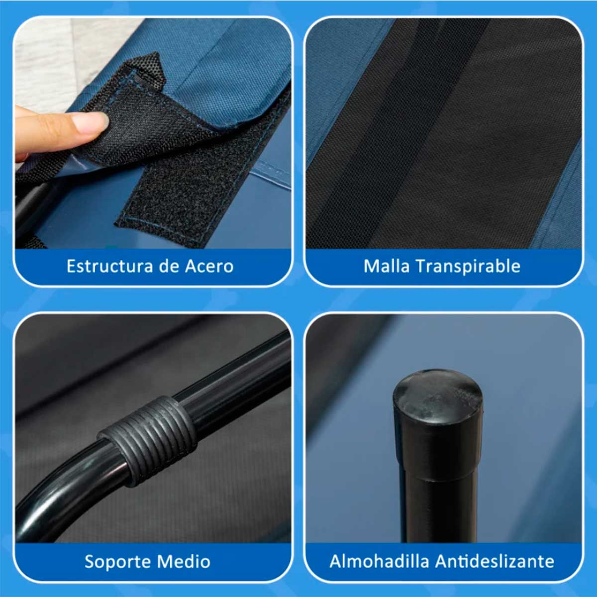 cama-elevada-para-mascotas-azul-materiales