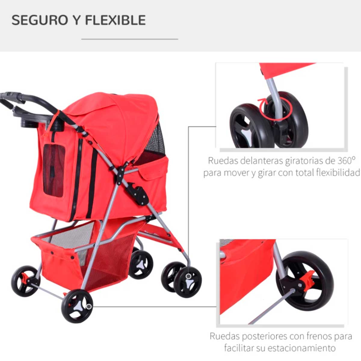 carrito-para-mascotas-rojo-seguro