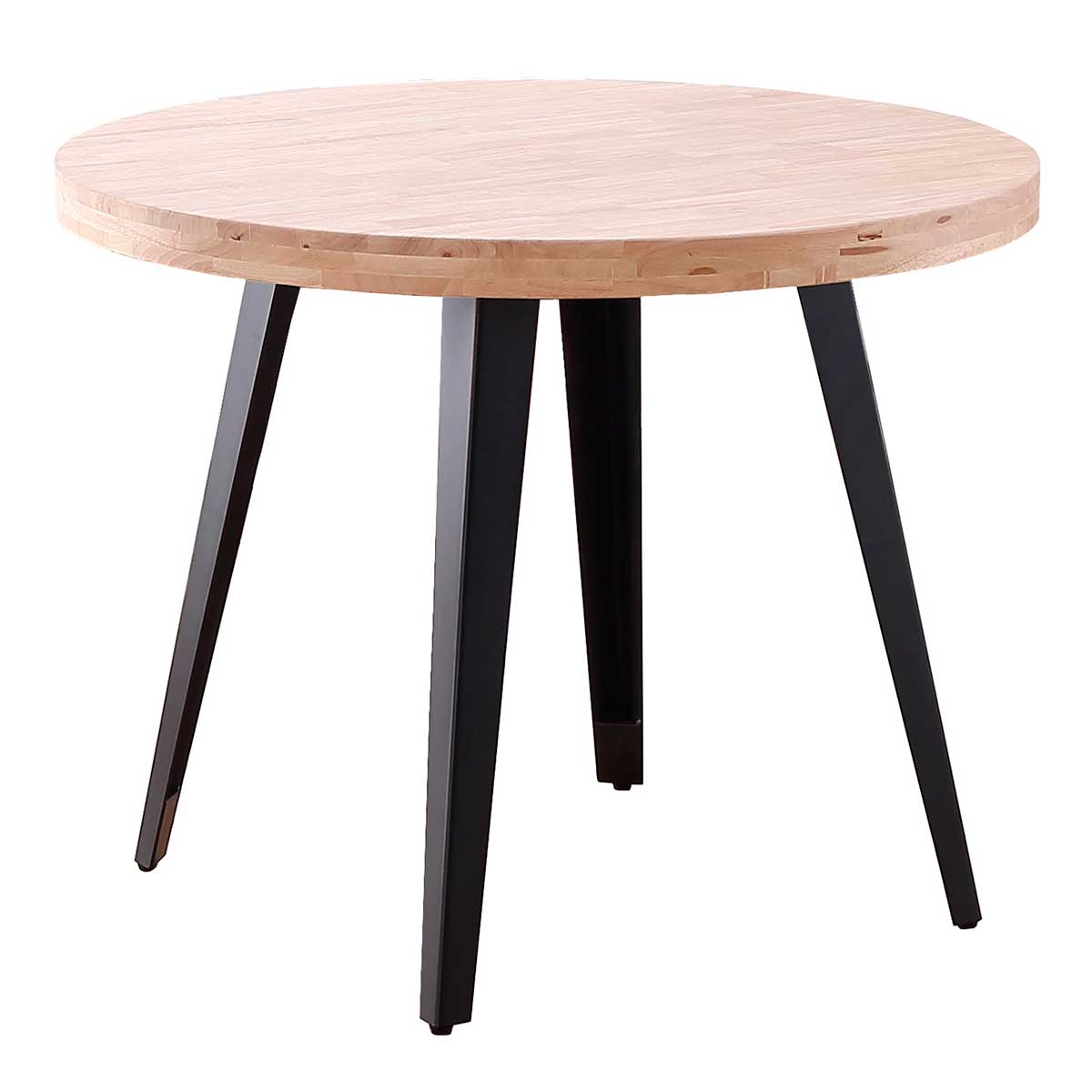 Mesa-de-comedor-Berg-forma-redonda-roble-Nordish-negro-76xØ100-cm-fondo-blanco
