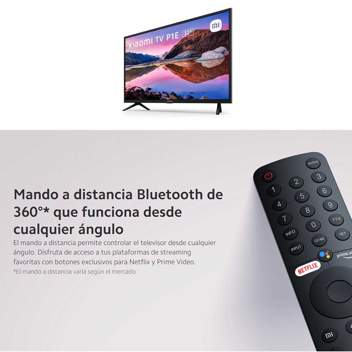 Televisor Smart TV Xiaomi P1E 32'' HD LED Android TV E negro características 3