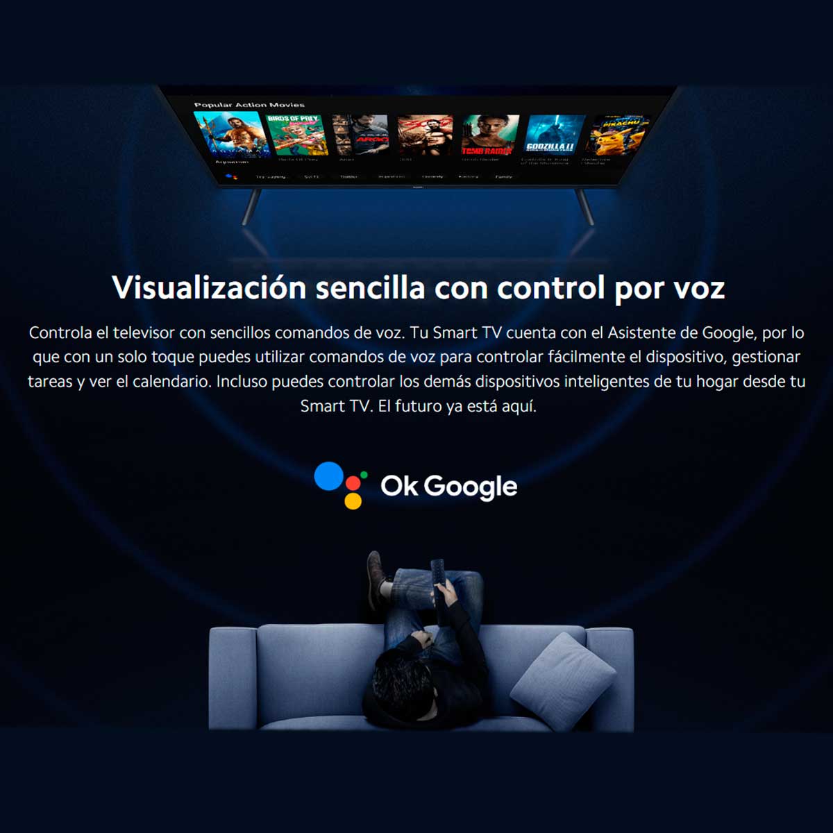 Televisor Smart TV Xiaomi P1E 32'' HD LED Android TV E negro características 4