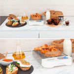 Tostador plano Orbegozo TO 1010 600W 6 niveles blanco ambientada