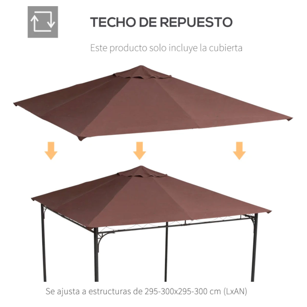 techo-de-repuesto-cenador-marron-instalacion