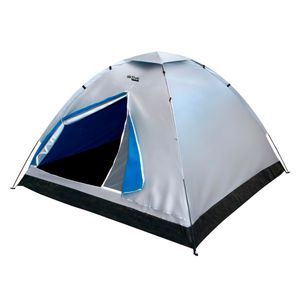 Tienda de campaña Aktive Camping 4 personas plata 130x205x205 cm