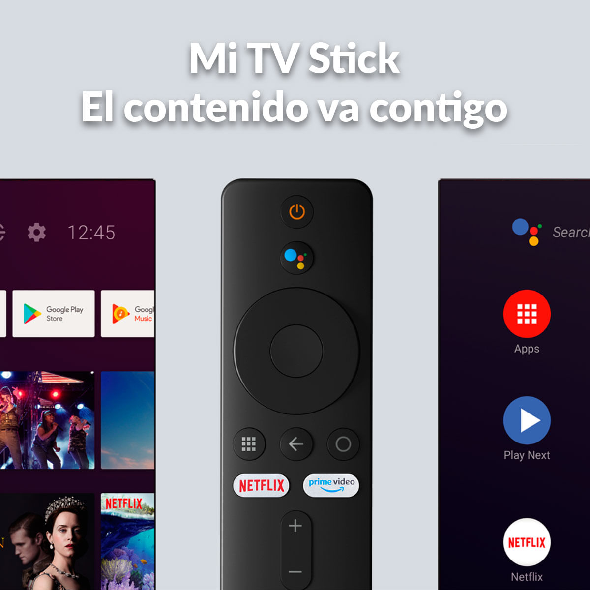 Android TV Xiaomi Mi TV Stick con mando a distancia Android 9 negro características