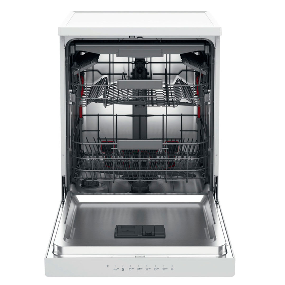 Lavavajillas Whirpool WFC 3C33 PF 14 cubiertos 8 programas D blanco 60 cm abierto