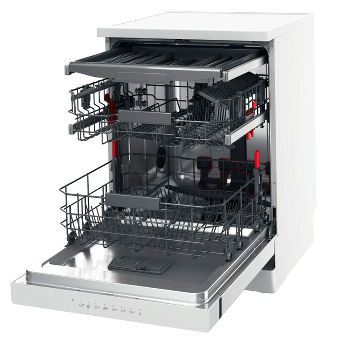 Lavavajillas Whirpool WFC 3C33 PF 14 cubiertos 8 programas D blanco 60 cm lateral abierto