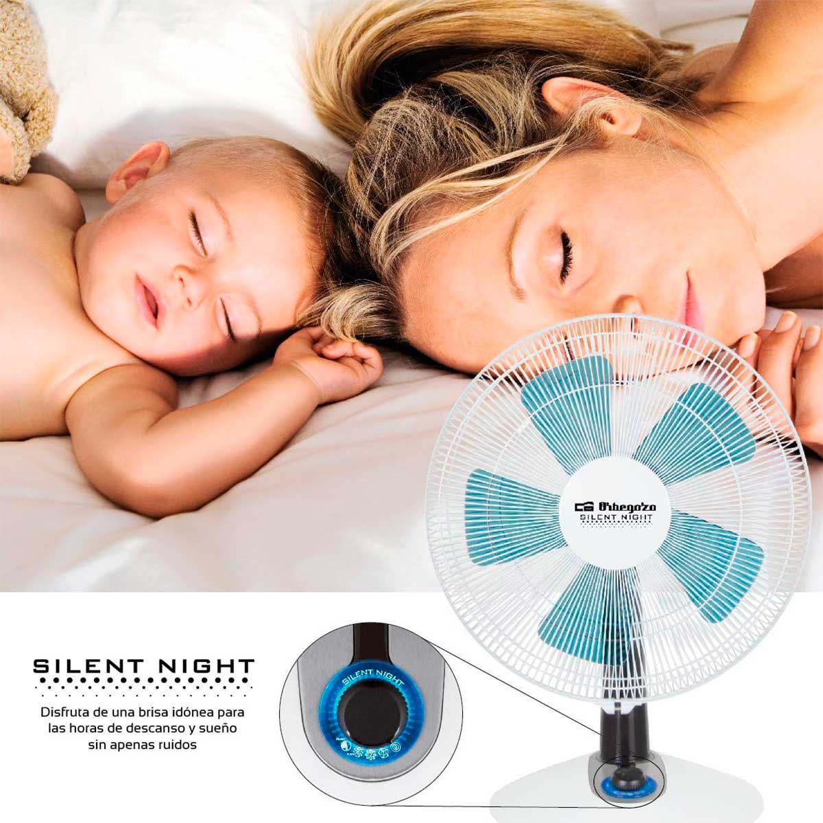 Ventilador de sobremesa Orbegozo TF 0138 45W 5 aspas blanco Ø35 cm características